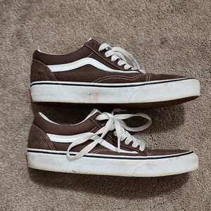 Vans Men's Brown Canvas Sneakers
